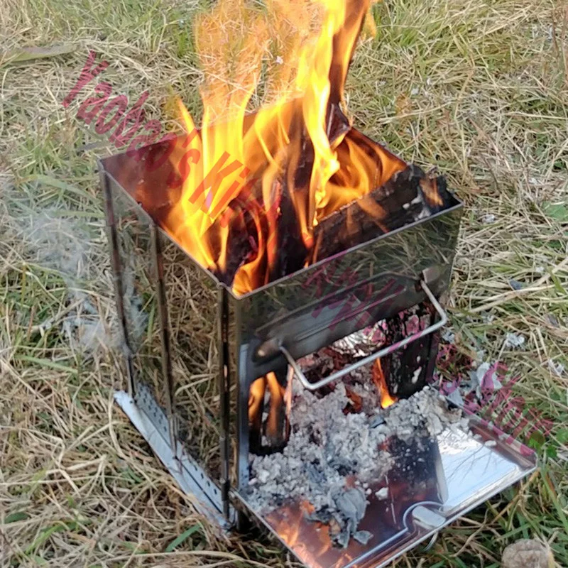 ステンレス鋼の折りたたみ式木製ストーブ,バーベキューオーブン,ピクニックストーブ,アルコールストーブの付属品