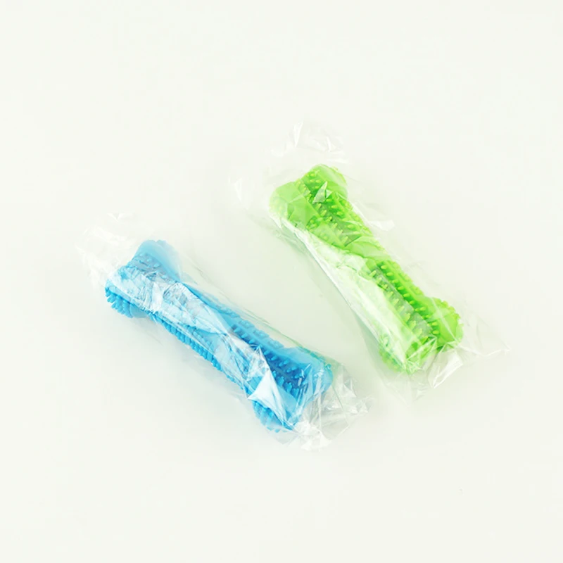 Pet Dog Toothbrushes Chew Toy Doggy Brush Stick Soft Rubber Teeth Cleaning Dot Massage Toothpaste for Small Dogs Pets Toothbrush