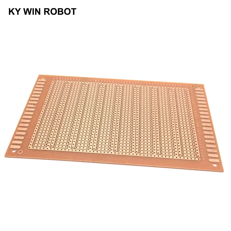1 sztuk DIY 9*15CM jednostronna PCB uniwersalna matryca eksperymentalna płytka drukowana pojedynczy ciągły otwór cztery otwory 9x15CM dla Arduino