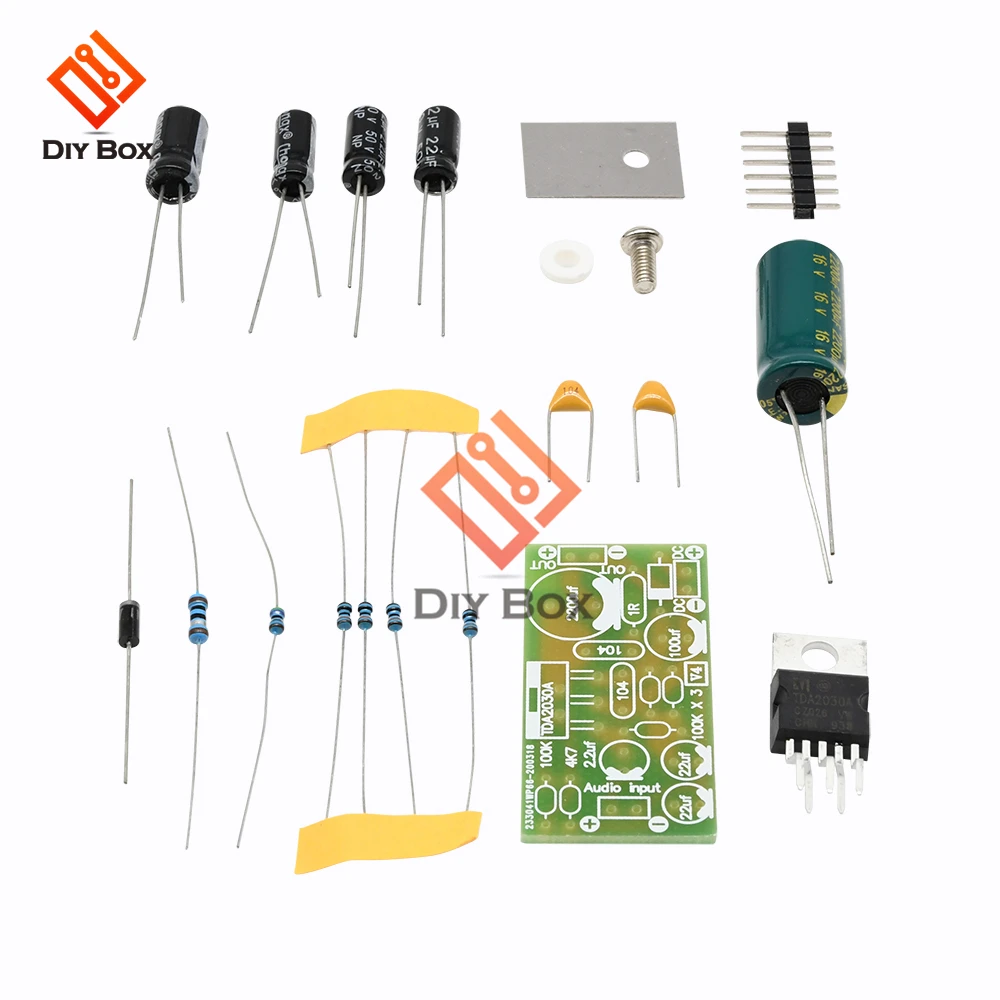 TDA2030A Audio Power Amplifier Board module DIY Kit 18W DC 9V-24V Hi-Fi Volume Control Speaker Sound Board stereo amplificador