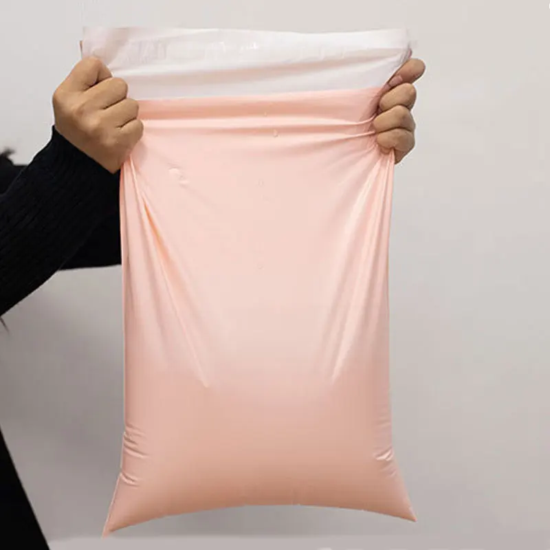 50Pcs Light Pink Opaque Courier Mailing Packing Bags Thicken 12 Wires Storage Bag Waterproof Bags PE Material Envelope Postal