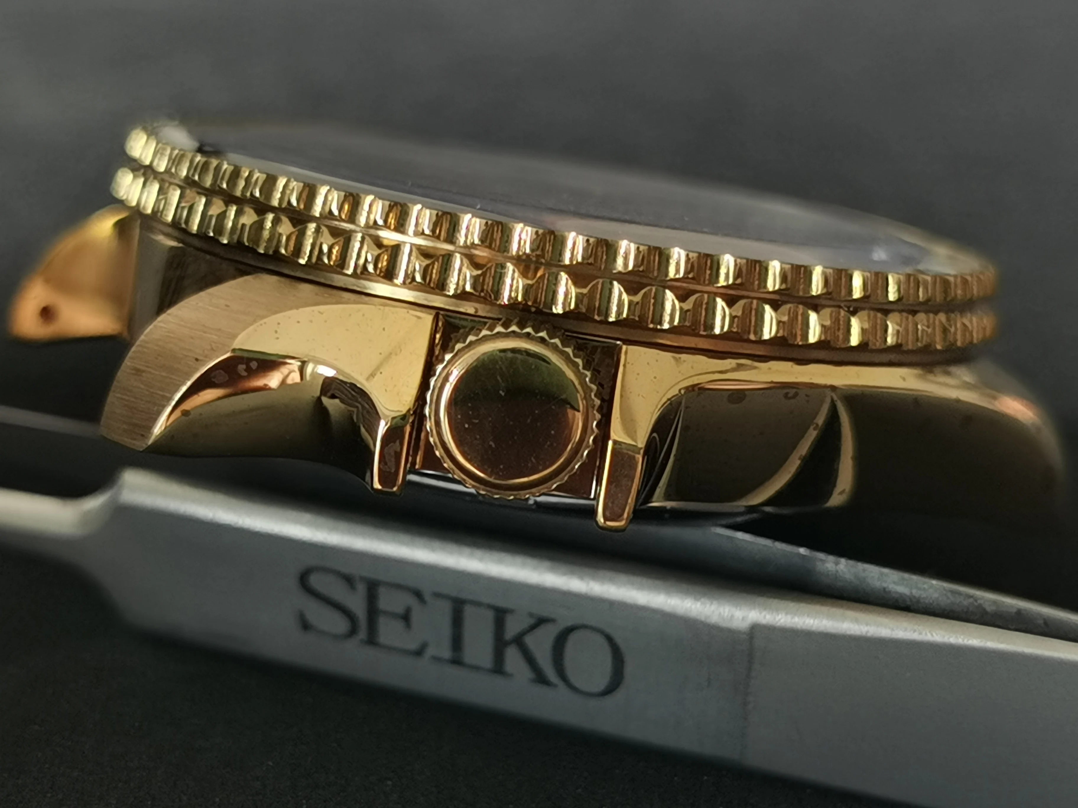 Skx007 alumínio bronze caso submersível adaptar ao japonês seiko nh35a/nh36a movimento automático 43mm