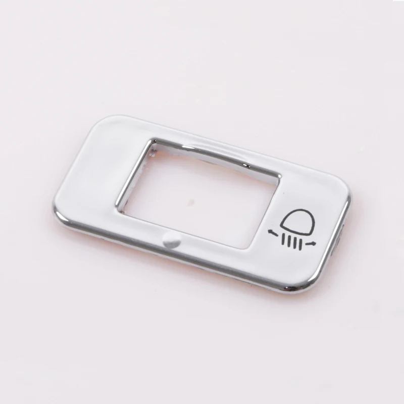 A Little Change ABS Car Lights Chrome Adjust Switch Sticker Headlight Adjust Switch Decoration Trim for Peugeot 208 2008 3008