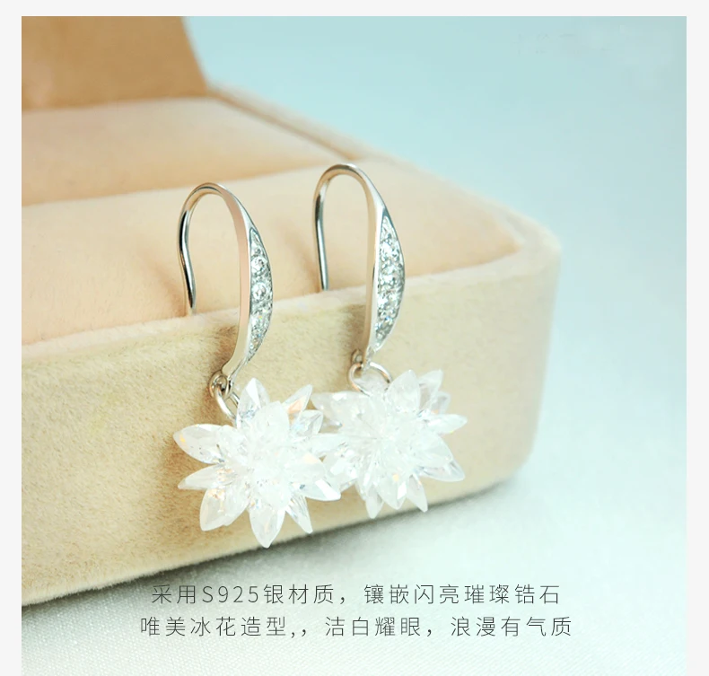 925 Sterling Silver Geometric triangle Earrings For Women Fashion Jewelry sterling-silver-jewelry pendientes