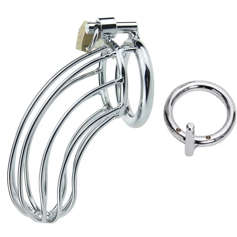 40/45/50mm Male Chastity Device Belt Stainless Steel Metal Cage Restraint Penis Sex Toys For Men/Gay Penis Cock Ring Adult Games