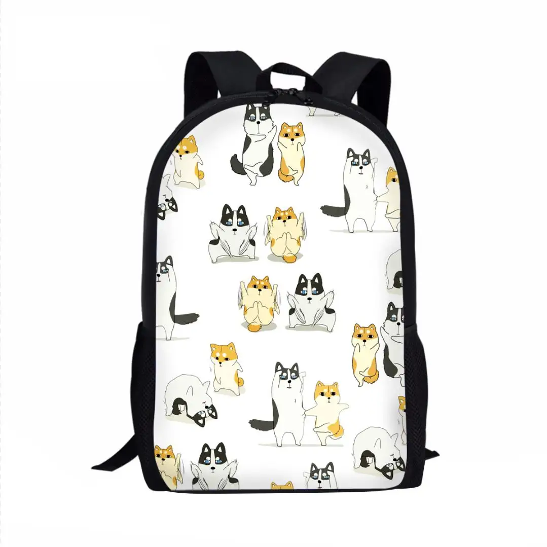 Funny Cartoon Husky School Bags for Kids Children Schoolbags with Animals Preschool Student Bookbag Cute Backpack Stachel