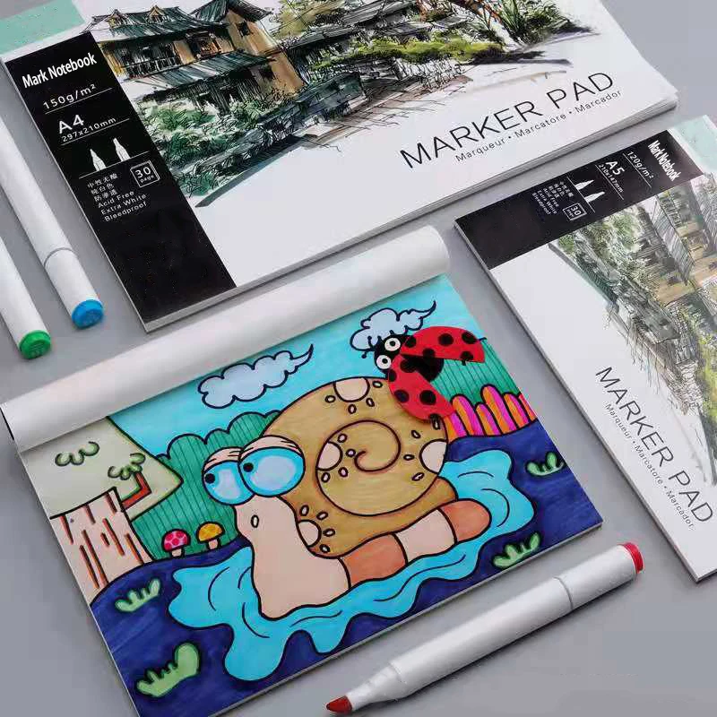 30 Sheets 1 Pieces A5 Paper Sketch Book Student Art Painting Sketch Watercolor Book Graffiti Sketchbook Art Supplies