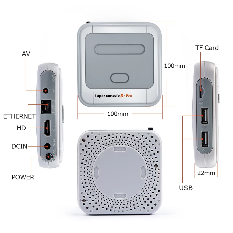 Console per videogiochi Super Console X Pro Mini/TV uscita HD WIFI per giochi PSP/N64/DC/PS1 per Xbox Gamepad giochi 50000 integrati
