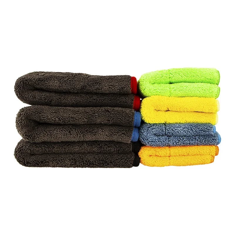 Chiffons de nettoyage de voiture améliorés 1200gsm Ultra-épais, serviette de séchage de voiture en microfibre douce Super absorbante