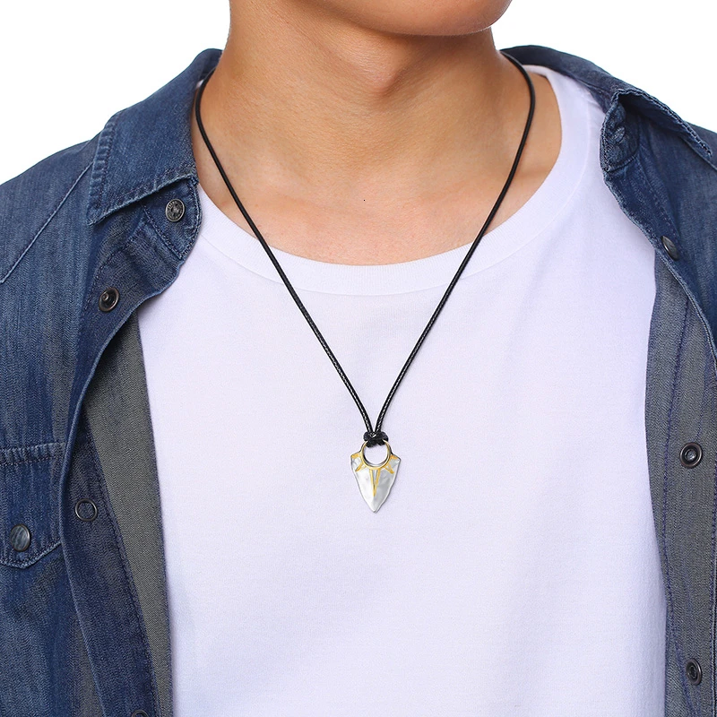 Vnox Men Rock Punk Arrow and Sun Elements Pendant Necklaces for Male Hip-hop Party Wear Jewelry