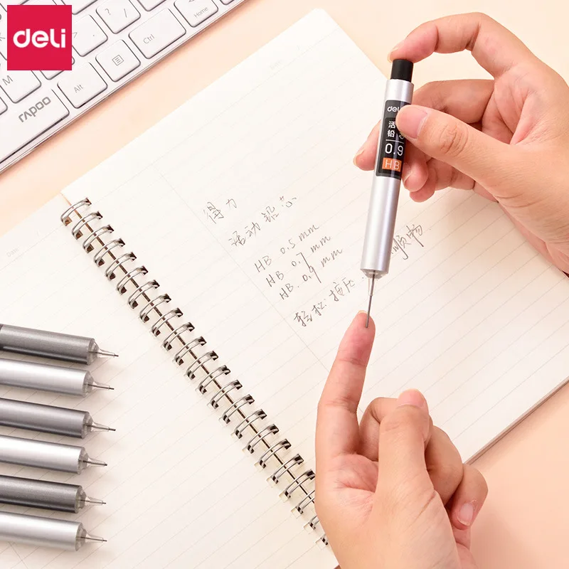 Press Type 0.5 0.7 HB Automatic Pencil Lead Press To Fill The Not Dirty Hands Office School Stationery Mechanical Pencil Refills image 2