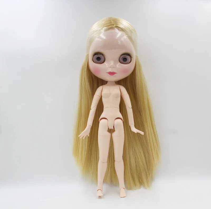 

Free Shipping big discount RBL-822J DIY Nude Blyth doll birthday gift for girl 4color big eye doll with beautiful Hair cute toy