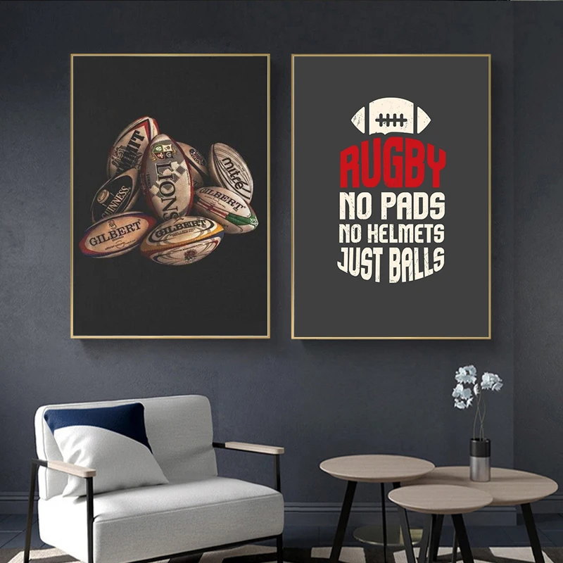 

Rugby Canvas Print Art Posters and Prints Abstract Canvas Art Wall Painting Cuadros Picture Living Room Home Decor