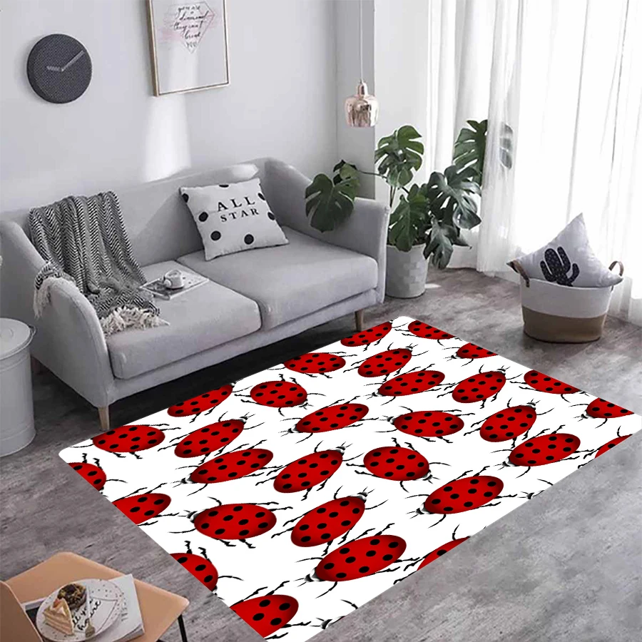 Animal Worm Art 3D Print Carpet Square Anti-Skid Area Floor Mat Rug Non-slip Mat Dining Room Living Room Soft Bedroom S80