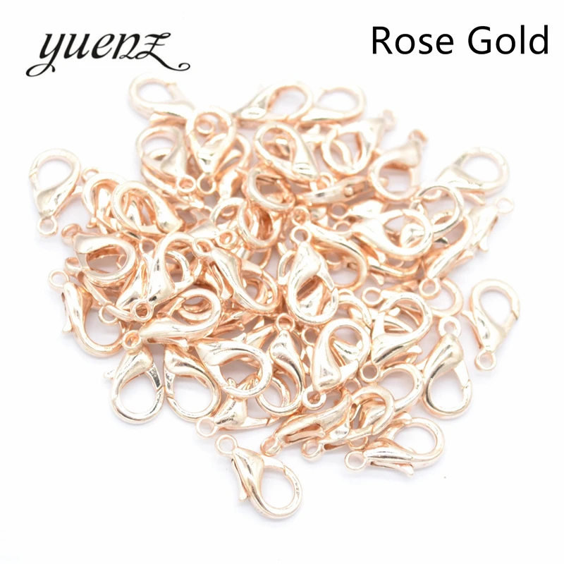 YuenZ 40pcs 8 Colors Plated Alloy Lobster Clasp Hooks for Necklace&Bracelet Chain DIY Jewelry Findings V107