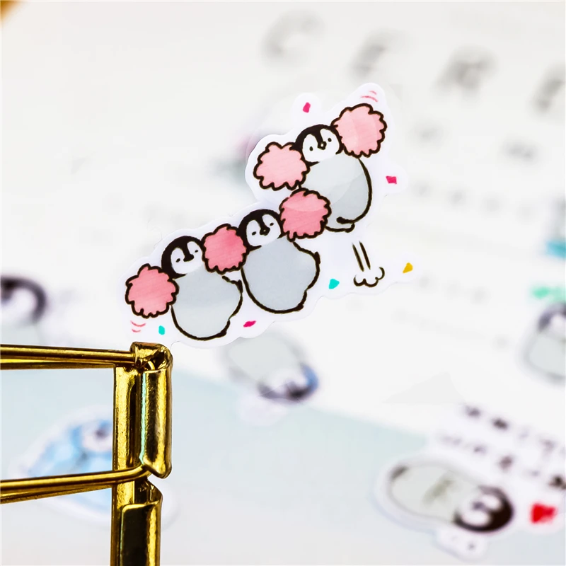 45pcs Creative cute animal self-made penguin scrapbooking stickers /decorative sticker /DIY craft photo albums waterproof