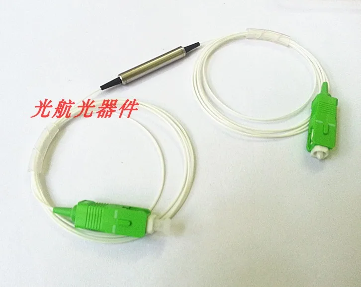 Single Pole In-line Optical Fiber Isolator SC/APC Steel Tube Package