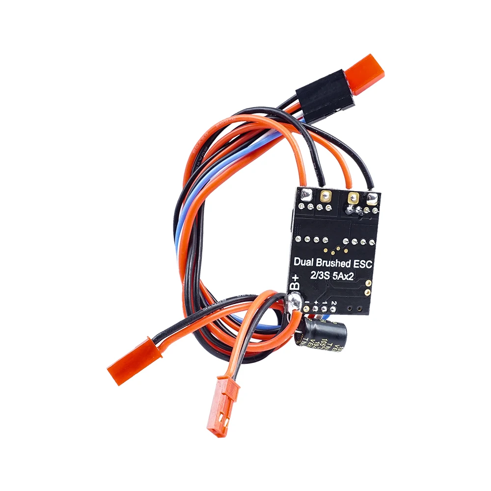 Controlador de velocidade esc escovado 2s-3s 5ax2, controle de velocidade esc para rc, veículo, carro, avião