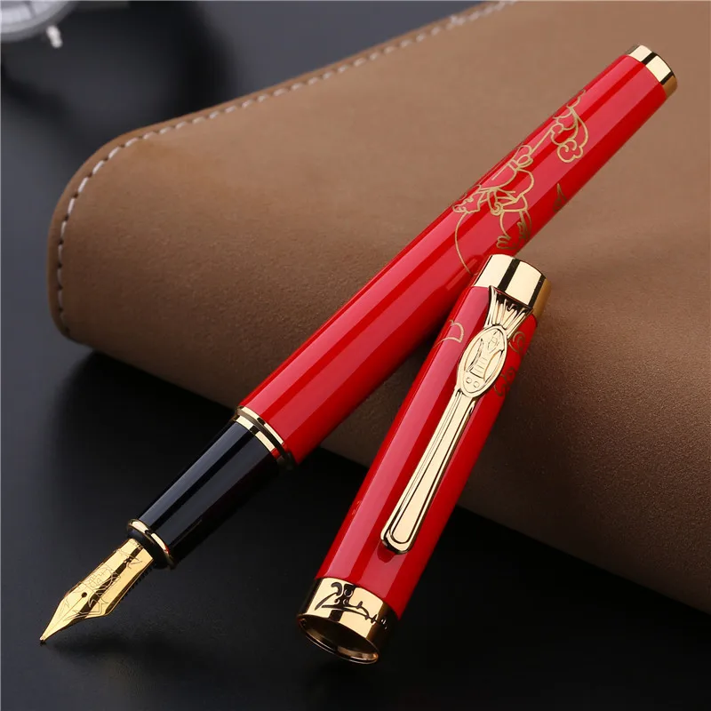 

Picasso 933 Pimio Avignon Fountain Pen Classic Golden Clip Luxury Iridium Fine Nib Business Writing Pen Gift Box Optional