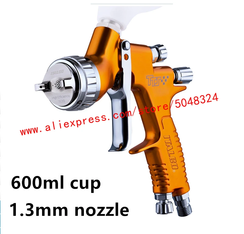 high-efficiency spray gun 1.3mm 600CC cup TTS gravity spray gun high-quality spray tools ITALCO Auarita