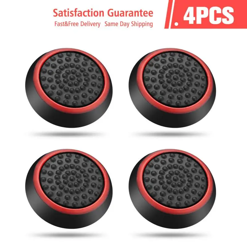 4PCS/10PCS Non-slip Silicone Analog Joystick Thumbstick Thumb Stick Grip Caps Cases for PS3 PS4 PS5 Xbox 360 Xbox One Controller