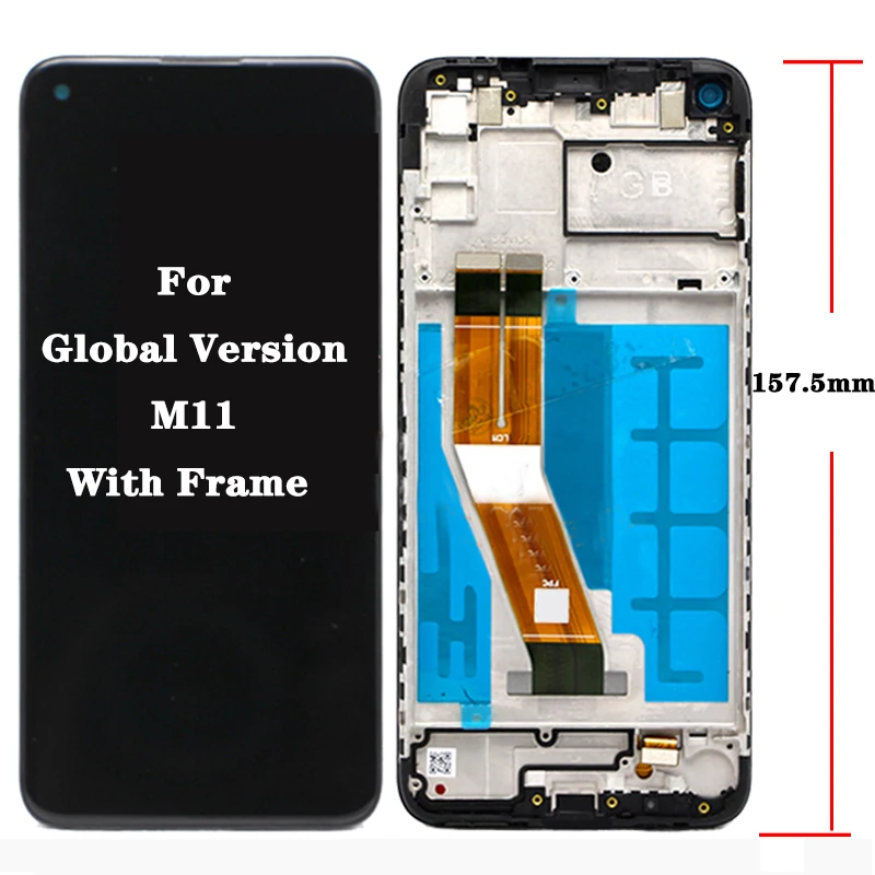 High Quality For Samsung  M11 LCD SM-M115F SM-M115M LCD Display Touch Screen Digitizer Glass Assembly For Samsung m11 Display