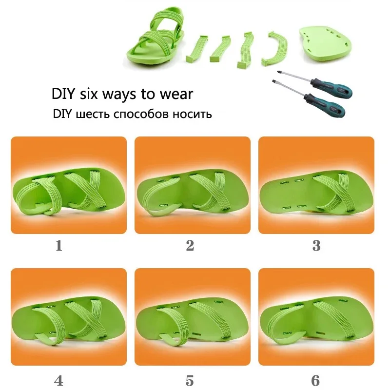 Sandalias de verano para niños, zapatos descalzos con punta abierta, zapatos de playa de goma suave, zapatillas de gelatina, talla 32-43