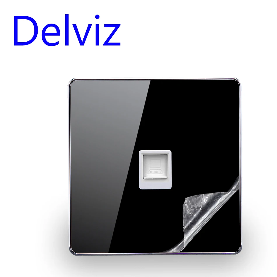 RJ45 Computer Steckdose Panel, CAT5E Netzwerk Modul, Computer verbinden Jack, kristall Glas Panel Kabel netzwerk Interface Outlet