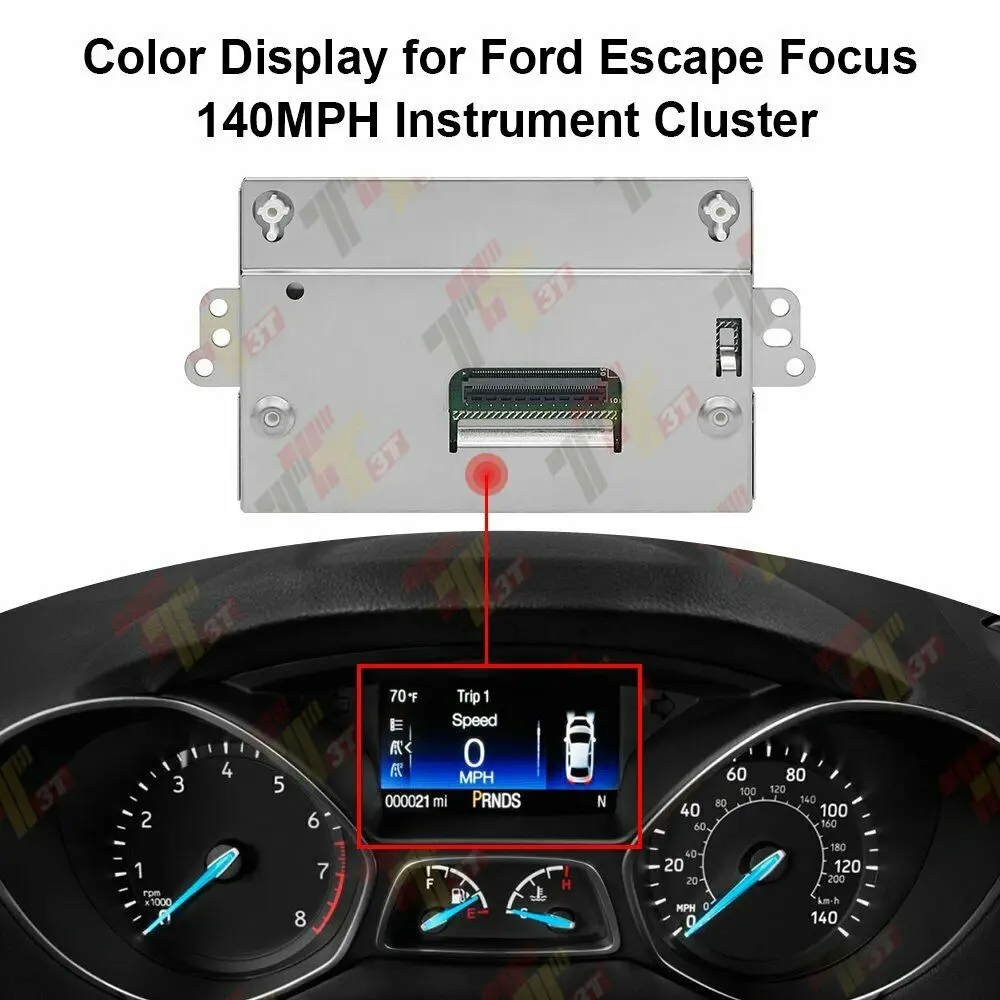 Dashboard LCD Color Display for Ford Escape Focus Edge 140MPH Speedometer Instrument