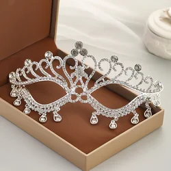 Bridal Masuqerade Masque Rhinestone Eye Mask Masque Cover for Men Women Girls Dance Cosplay Party Shiny Crystal Face Accessories