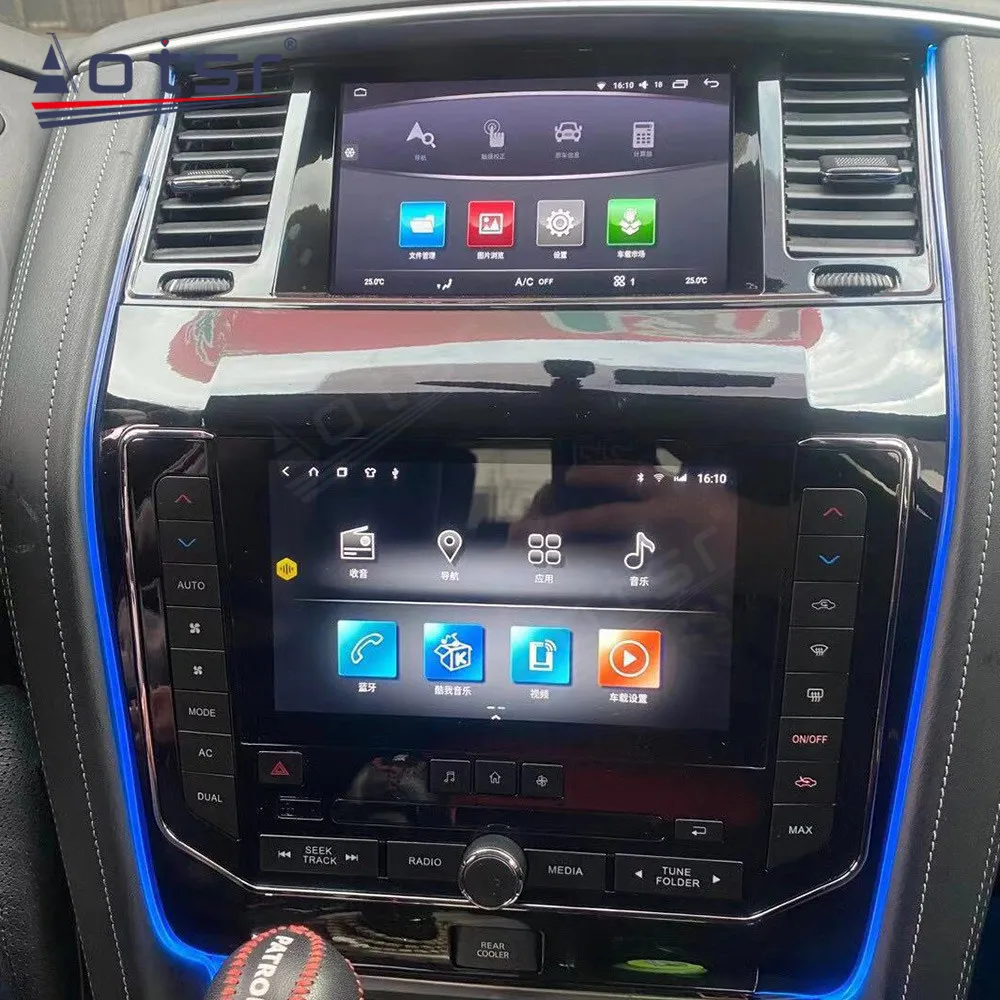 Carplay Android 13 Player For Nissan Patrol Armada Royale Y62 2010-2020 GPS Navigation Stereo Radio Voice control Head Unit