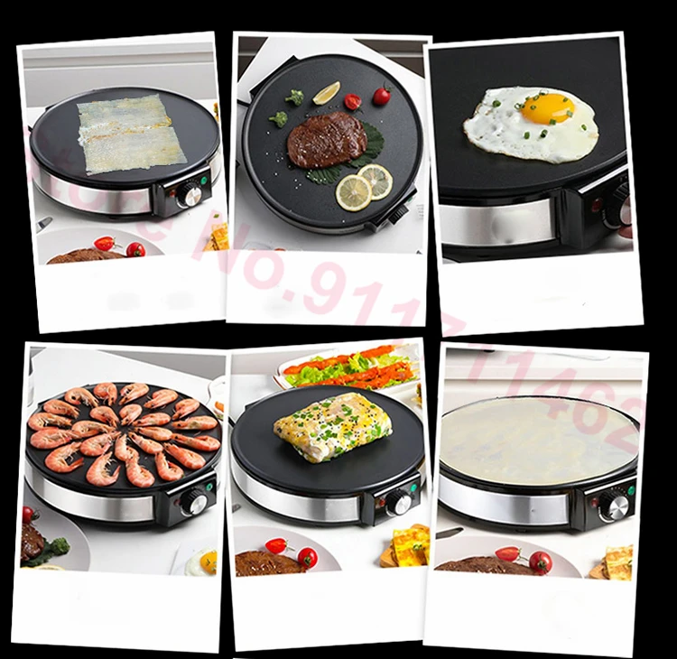 Nonstick Electric Pancakes Maker Griddle Crepe Making Pan Frying Steak Cooker Roaster Kitchen Appliances