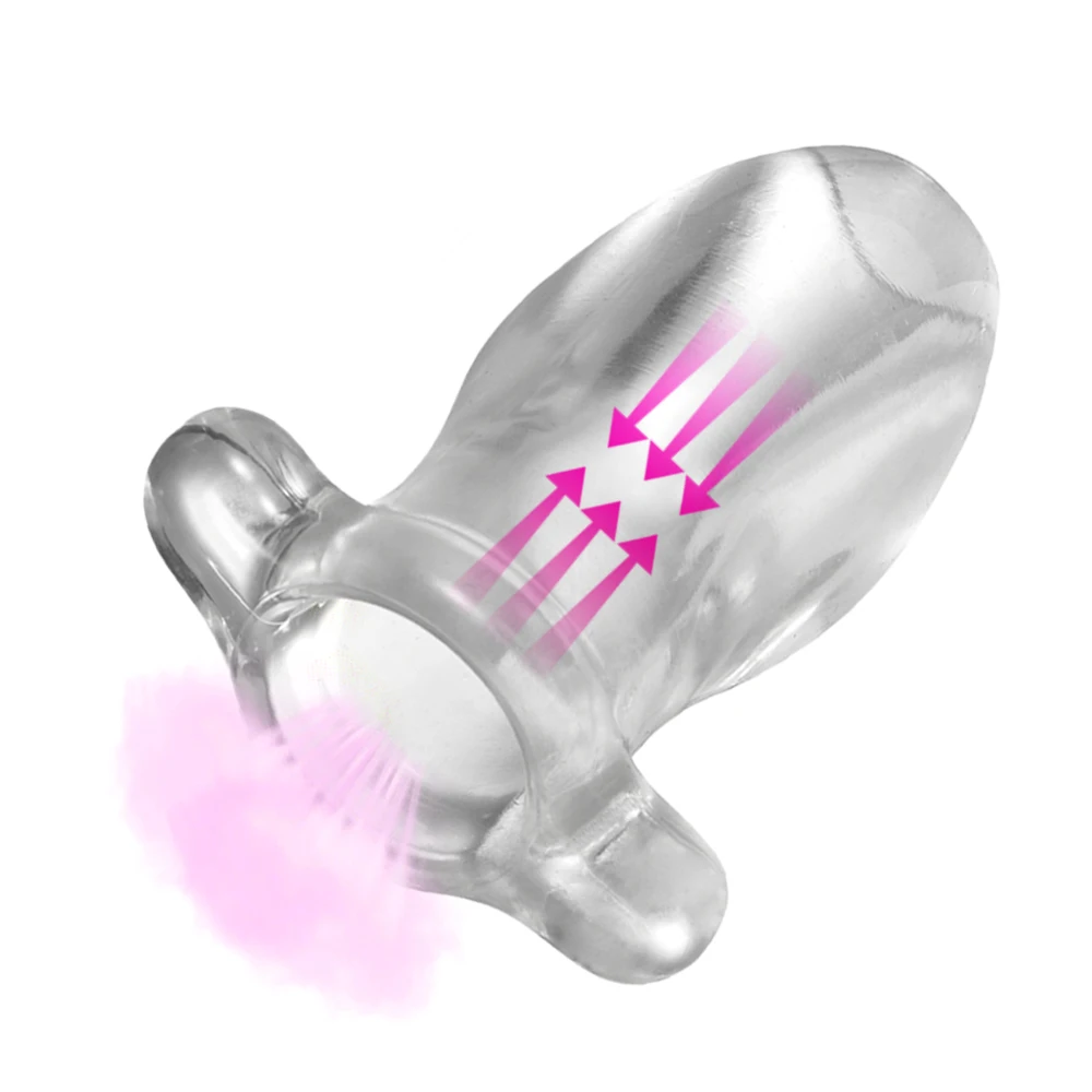 Transparent Hollow Anal Plug For Women Vagina Anal Dilator  Prostate Massager Sex Toys For Adult Enema Anus Shower SM Products