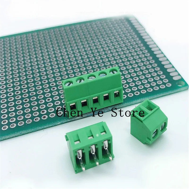 Free Shipping100PCS KF128-3.5-2P KF128-3.5-3P 3.5MM  Pitch PCB Screw Terminal Block Splice Terminal KF125 3.5MM 2P  3P green