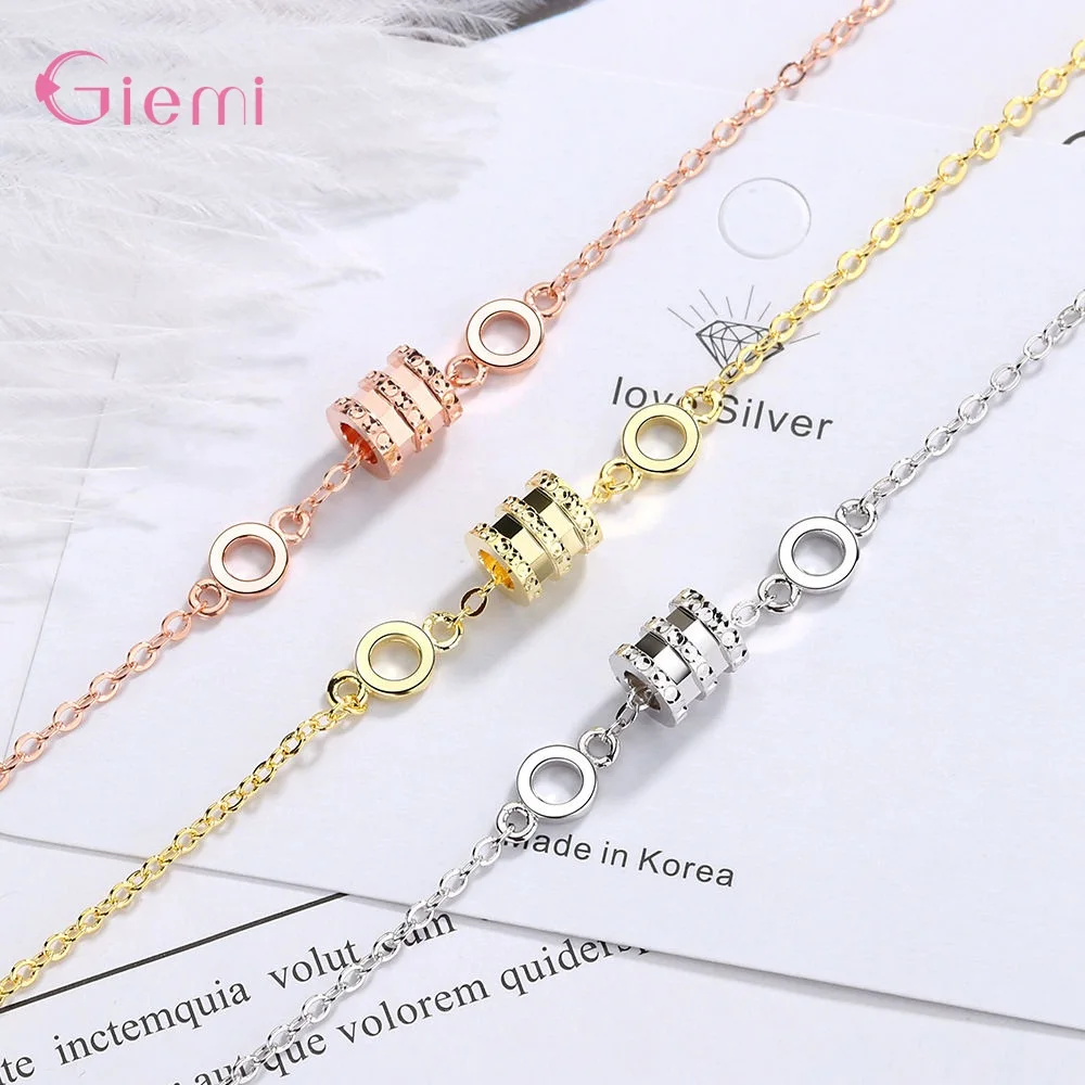 Simple Fashion Small Waist Charm Bracelet Bangle Personality Trendy Link Chain Bracelet Jewelry Gift Women Girl Bijoux