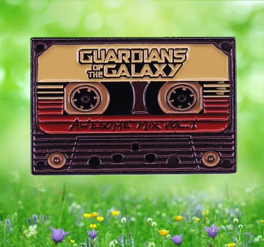 Peter Quill Cassette Tape Mix Tape esmalte Pin Baby Groot superhéroe película broche