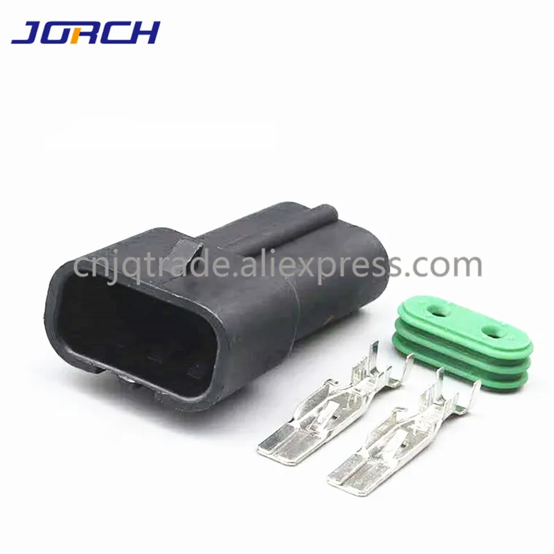 5 Set Delphi 2 Pin Female And Male Connector sealed automotive electrical connector 12033769  12034269 for Fan plug