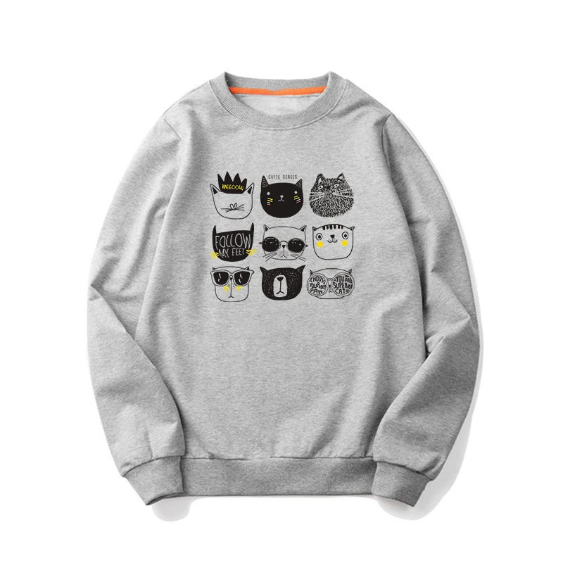 Uitdrukking Katten Sticker Diy Applique Iron On Transfer Voor Kids Kleding Wasbare Gemakkelijk Gebruik Zwart En Wit Kleurrijke Kat Patches