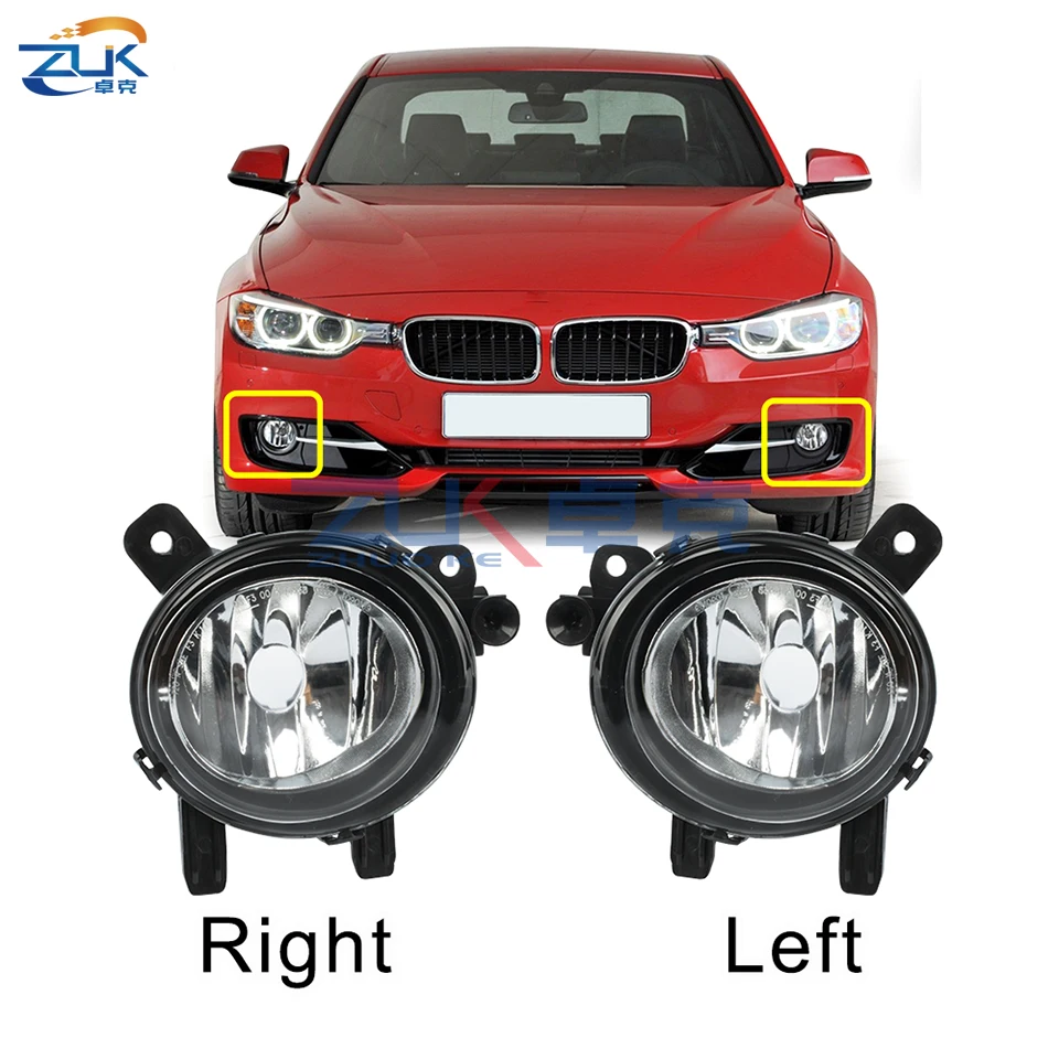 ZUK Car Front Bumper Fog Lamp Reflector Light Foglight Glass Foglamp For BMW 1 2 3 4 Series F20 F21 F22 F23 F30 F31 F35 F32 F33