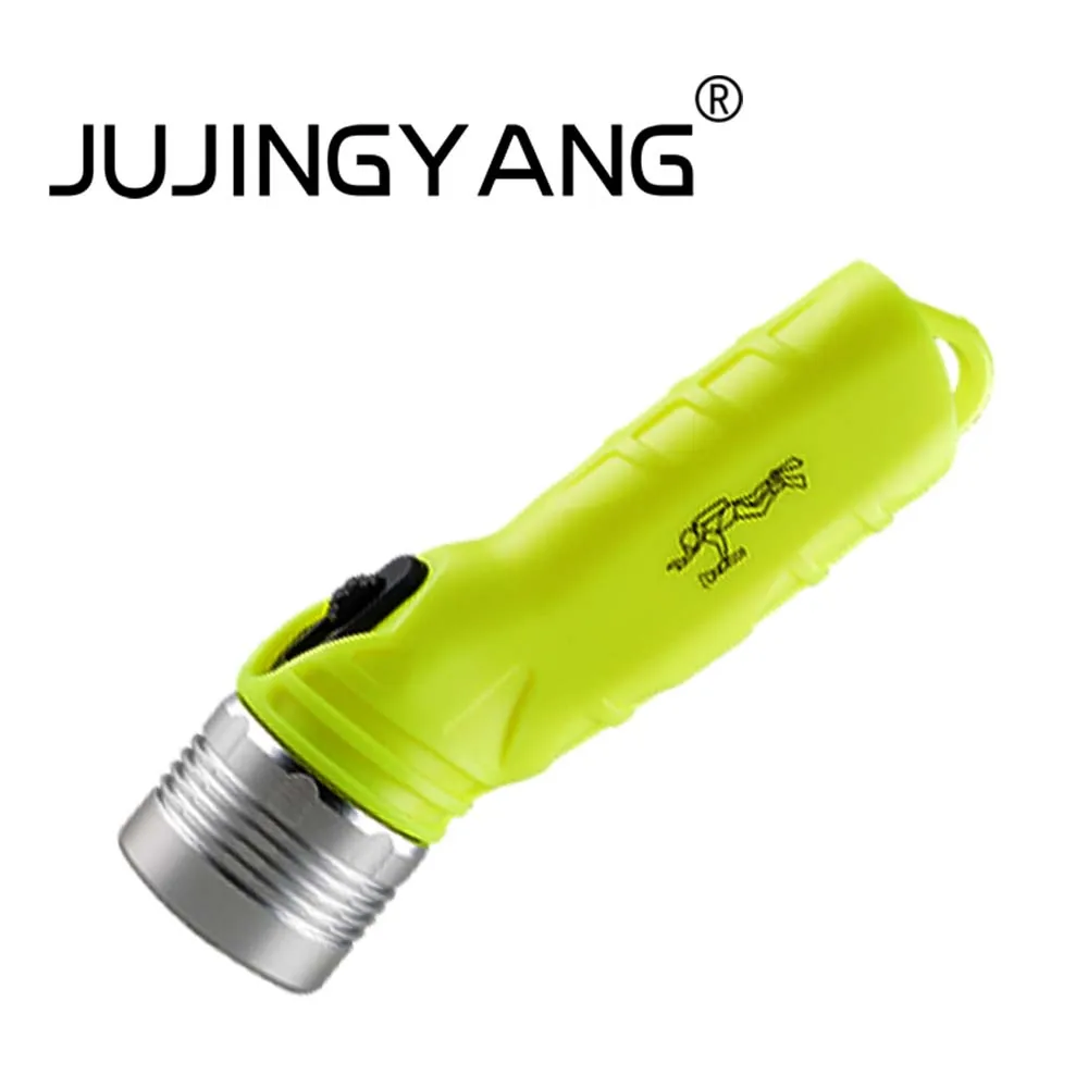 

JUJINGYANG Diving Flashlight Strong Light Underwater Professional Outdoor Lighting Waterproof Super Bright Night Diving Fishing