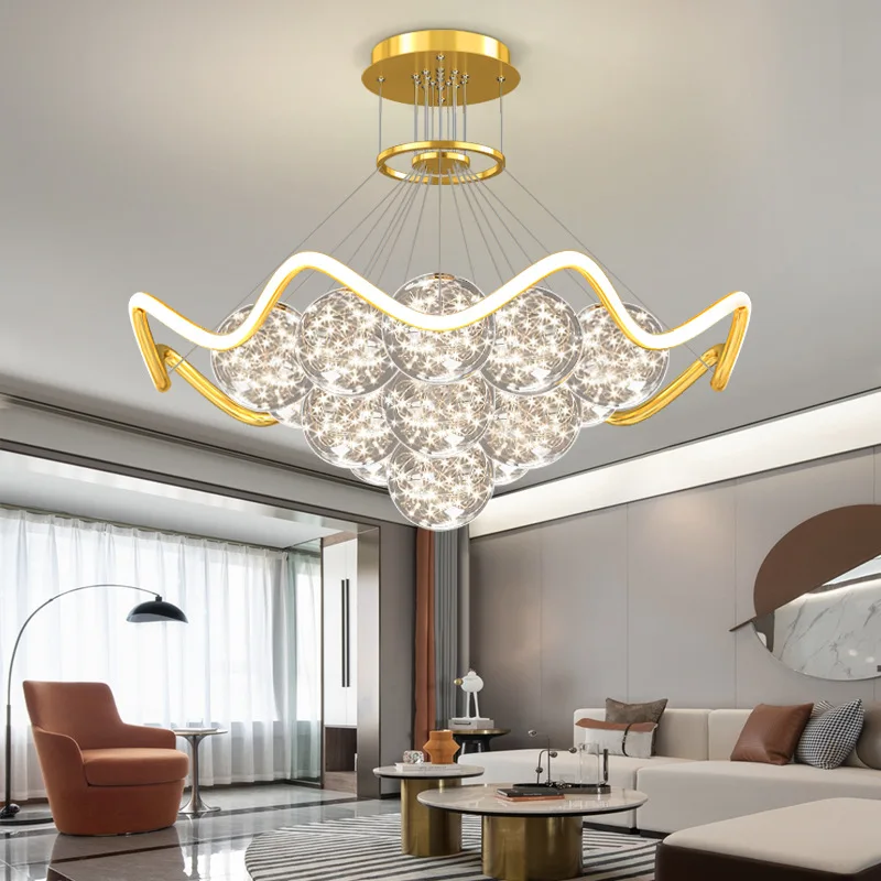 Modern LED Chandelier With Remote For Dining Room Kitchen Studyroom Hotel Restaurant Apartment Villa Foyer Bar Indoor Home Lamp