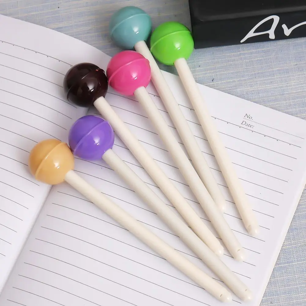 Ellen Brook 1 Pcs Cute Pops Gel Pen Kawaii Candy Color Chocolate Lollipop Ink Pen Gift Stationery Office School Supplies