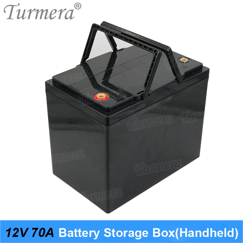 Turmera 12V Battery Storage Box for 3.2V Lifepo4 Battery Use Can Build 70Ah to 120Ah for Solar System Uninterrupted Power Supply