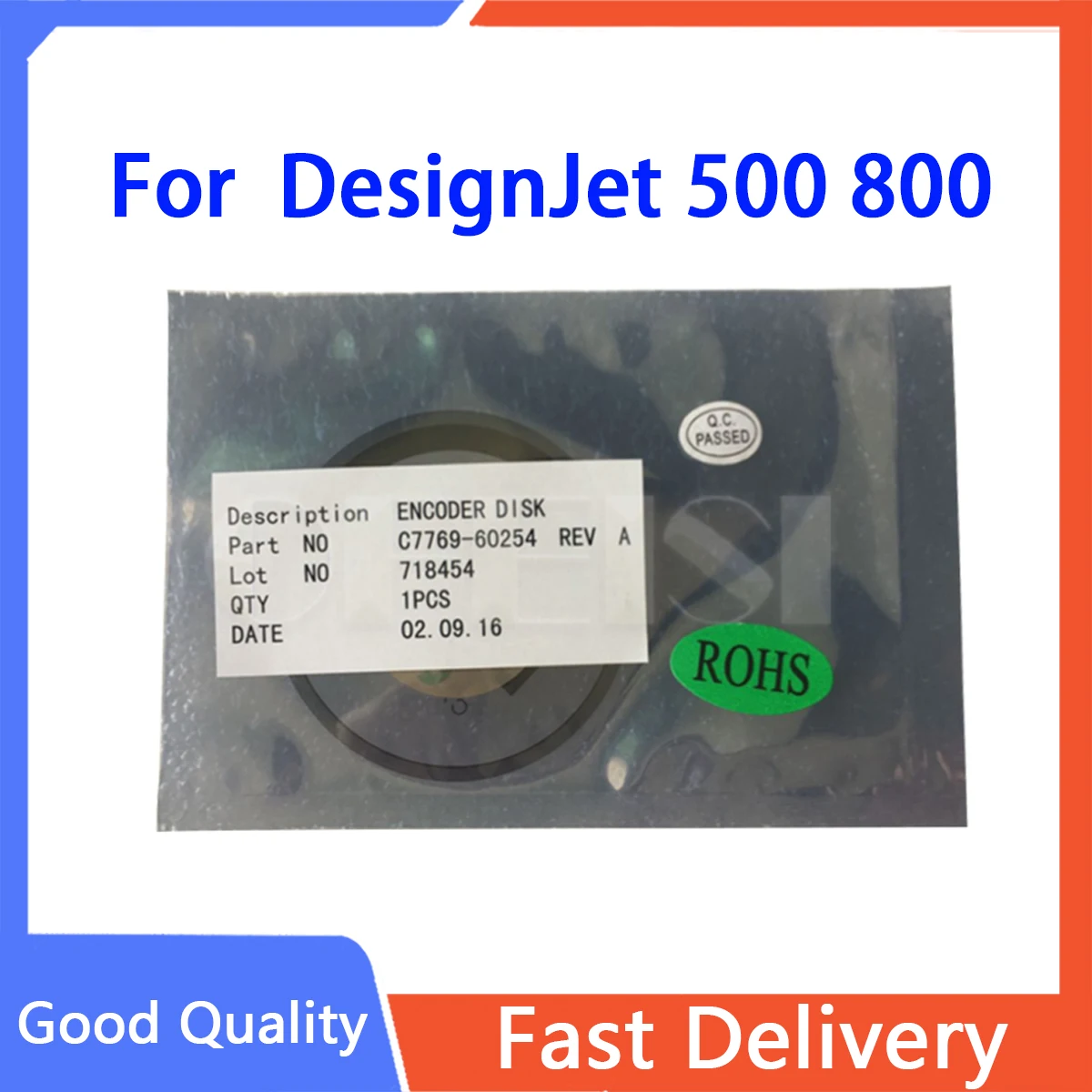 New-Compatible - Encoder disk assembly  C7769-60254 C7769-60065 DesignJet 500 800 plotter parts