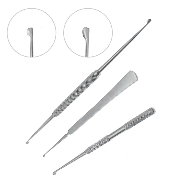 Double End Nose Shaping D Knife Nose Piece Spade Stainless Steel Single Double Head Surgical Instrument