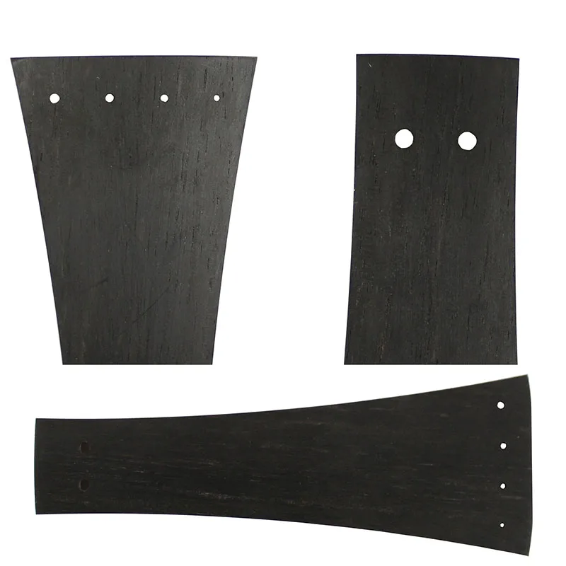 Fingerboard and Tailpiece for Baroque Violin, Maple with Ebony