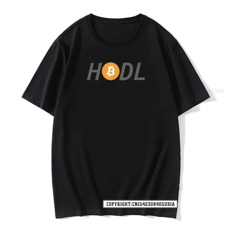 Hodl Bitcoin T Shirts Cryptocurrency Crypto Btc Blockchain Men's Print Tshirt Adult T-Shirt Discount Men T Shirts T Shirt Normal