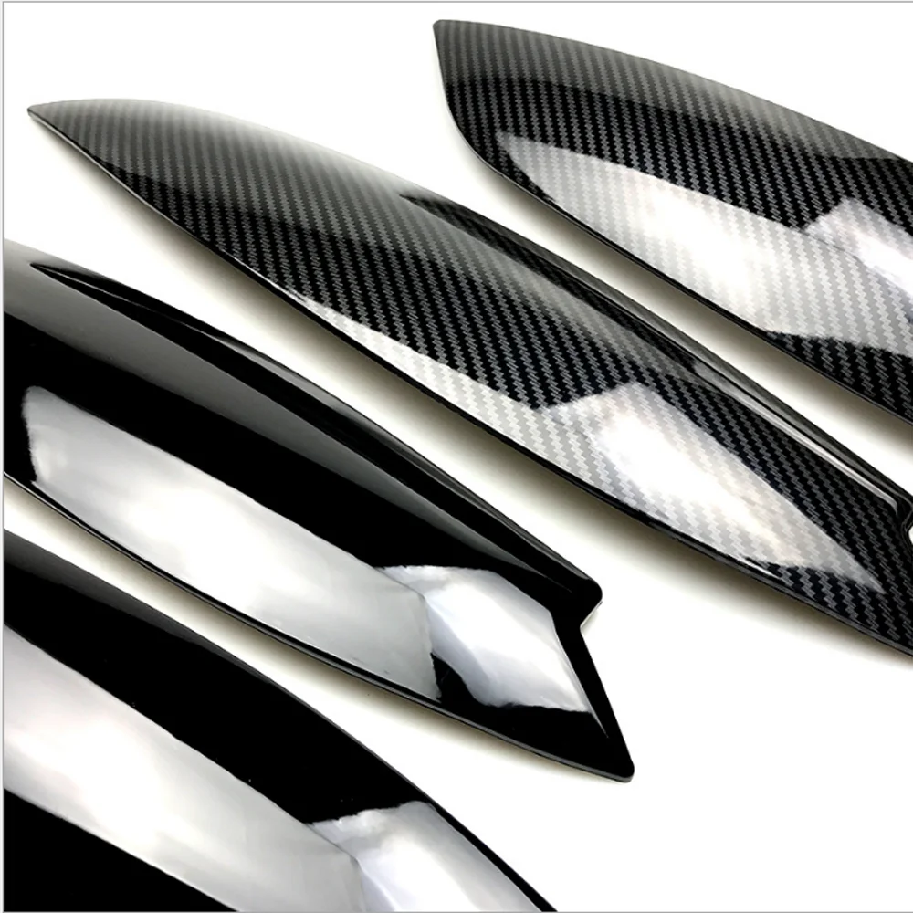 Gloss Black Headlights Modified Light Eyebrow Front Light Eeyebrow Trim Strip For VW Golf 5 GTI 2005 2006 2007 - view 4