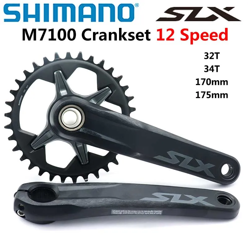 SHIMANO DEROE SLX FC M7100 Crankset 12-Speed 32T 34T 170MM 175MM