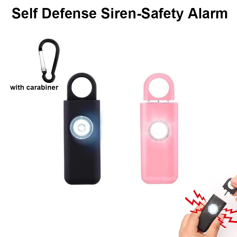 Personal Safety Scream Loud Chaveiro, Alarme de autodefesa, Security Protect Alert, Alarme de emergência para mulheres, crianças, menina, 130Db